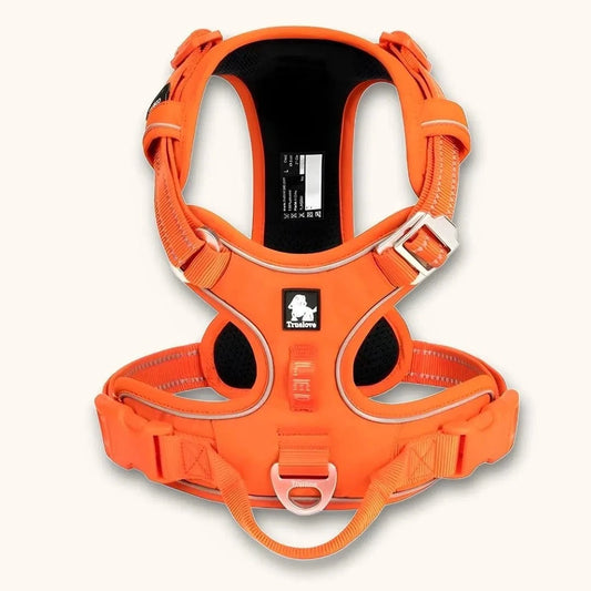 Harnais anti-traction innovant, spécial chien qui tire Orange / XS