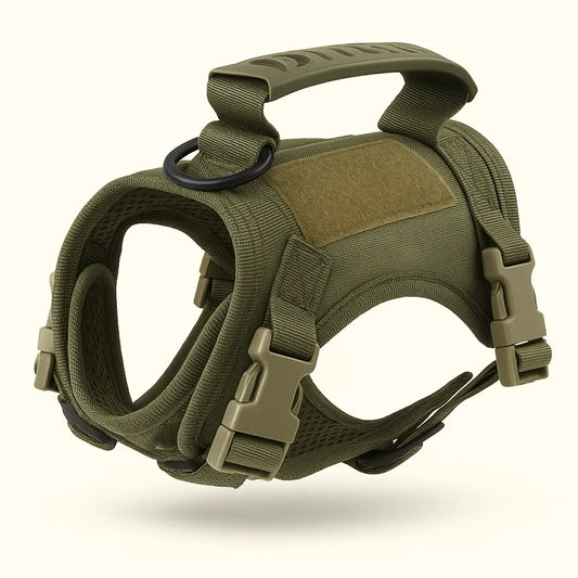 Harnais tactique chiot TactiK9 mini | Style & sécurité Vert Commando