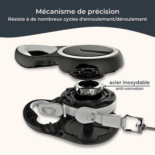 Laisse enrouleur chien - rétractable et robuste – 5m ou 8m