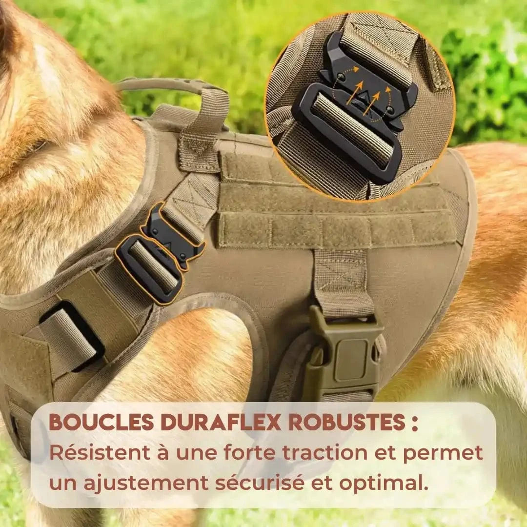Harnais TactiK9 Pro avec boucles Duraflex
