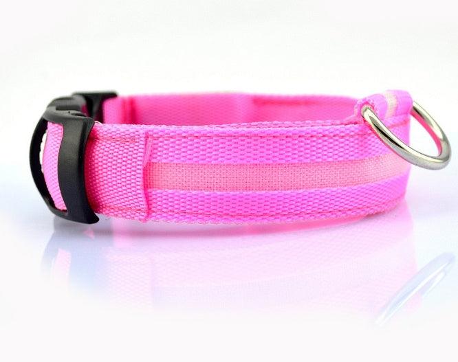 Collier Lumineux pour Chien - LumiSafe Rose / XS