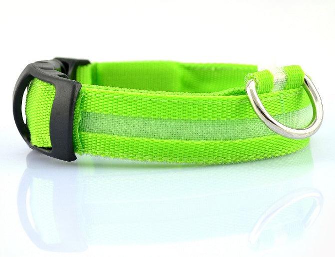 Collier Lumineux pour Chien - LumiSafe Vert / XS