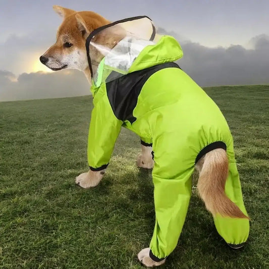 Combinaison de Pluie pour Chien avec Capuche Intégrée