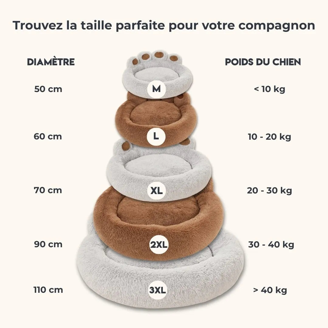 Coussin douillet pour chien - CosyPatte | Design en forme de patte