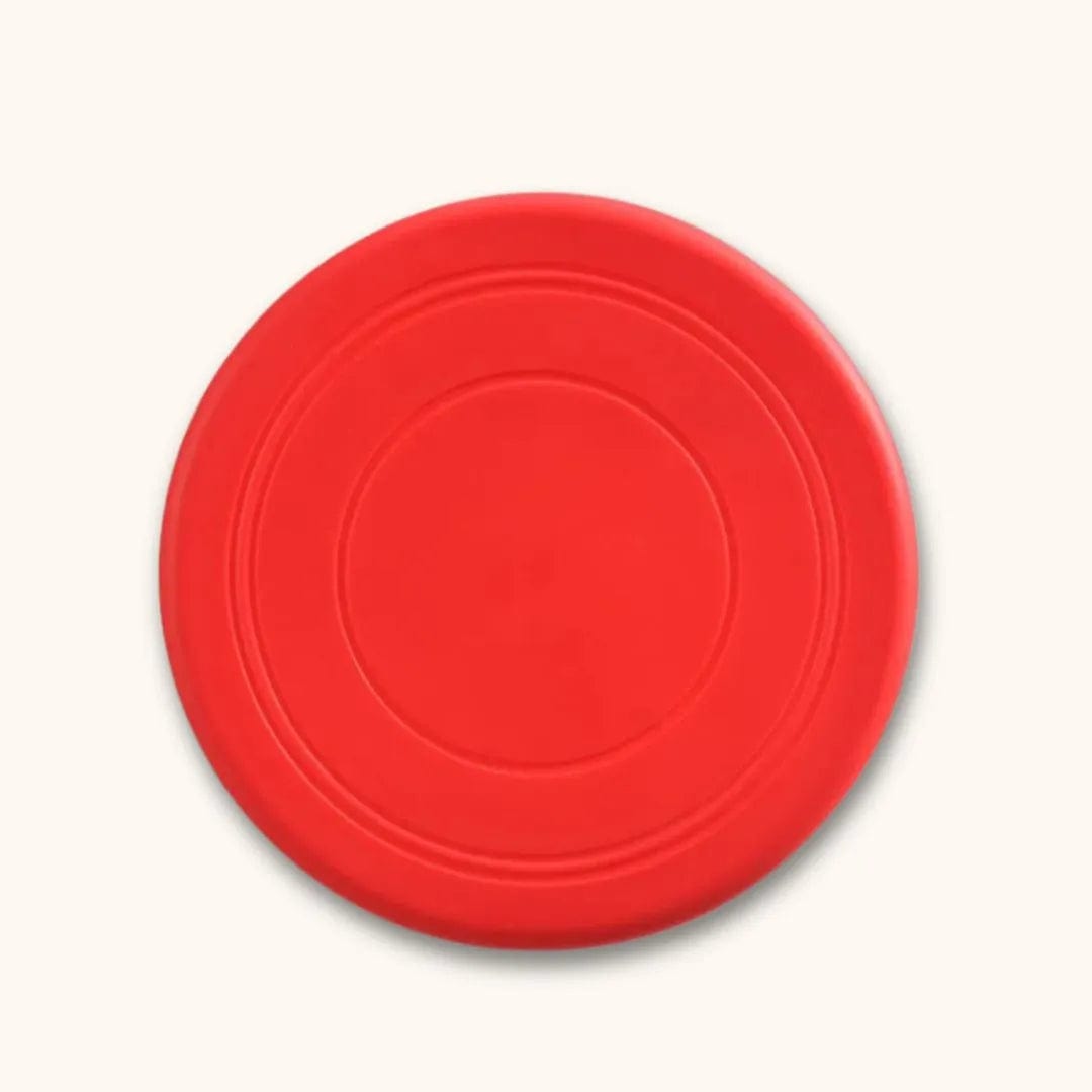 Frisbee Chien Durable et Sûr - Amusement Sans Limites Rouge