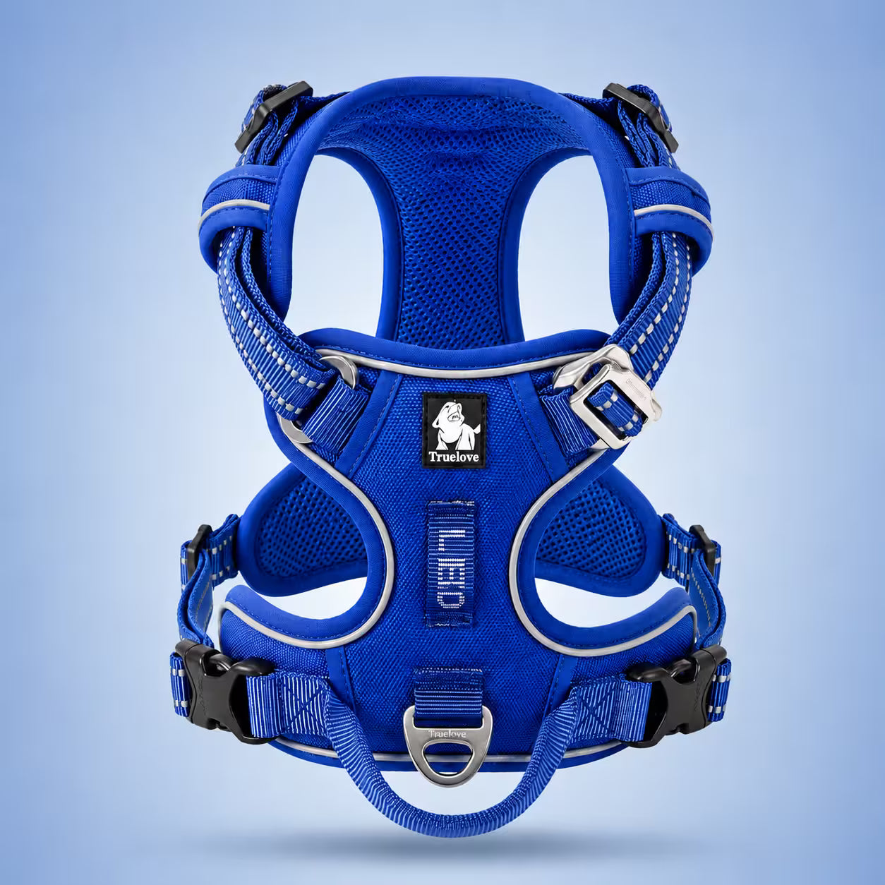 Harnais Chien Anti-Traction en Y - Qualité Pro | K9 Unit Bleu / XS