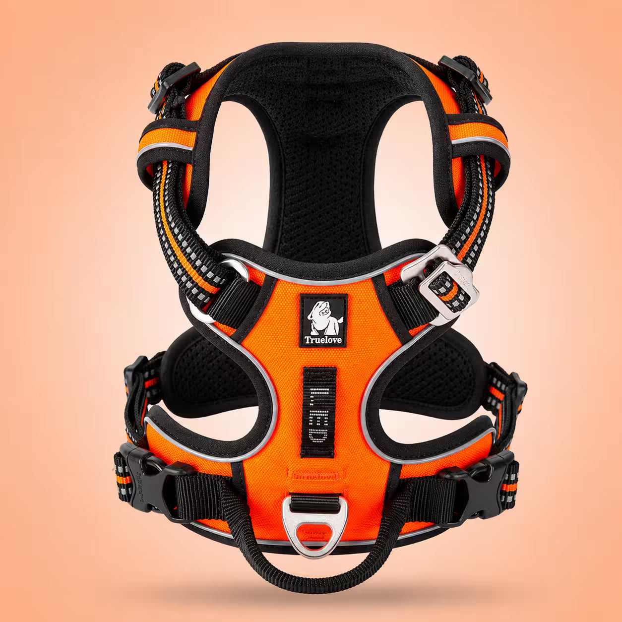 Harnais Chien Anti-Traction en Y - Qualité Pro | K9 Unit Orange / XS