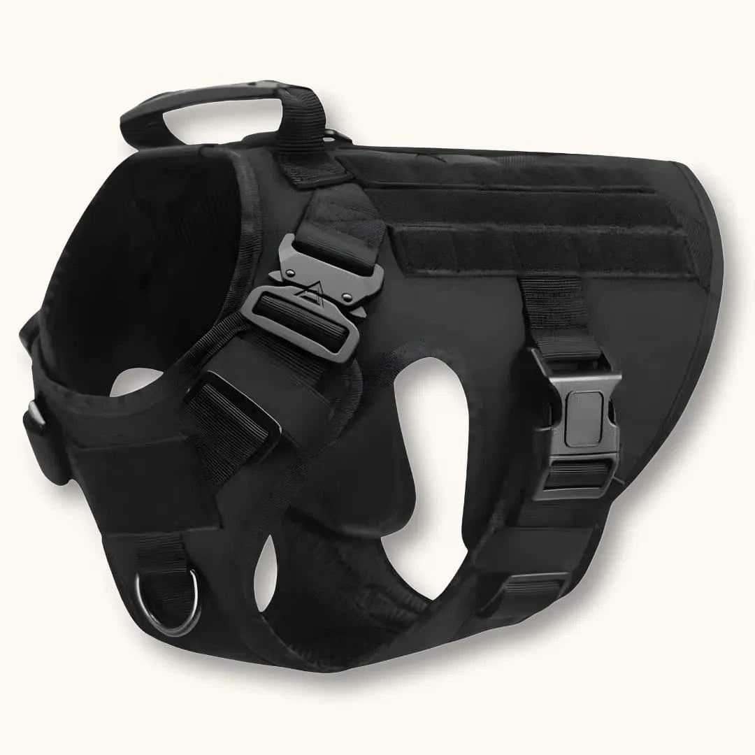 Harnais tactique chien - TactiK9 Pro | K9 Unit Noir Ébène / S