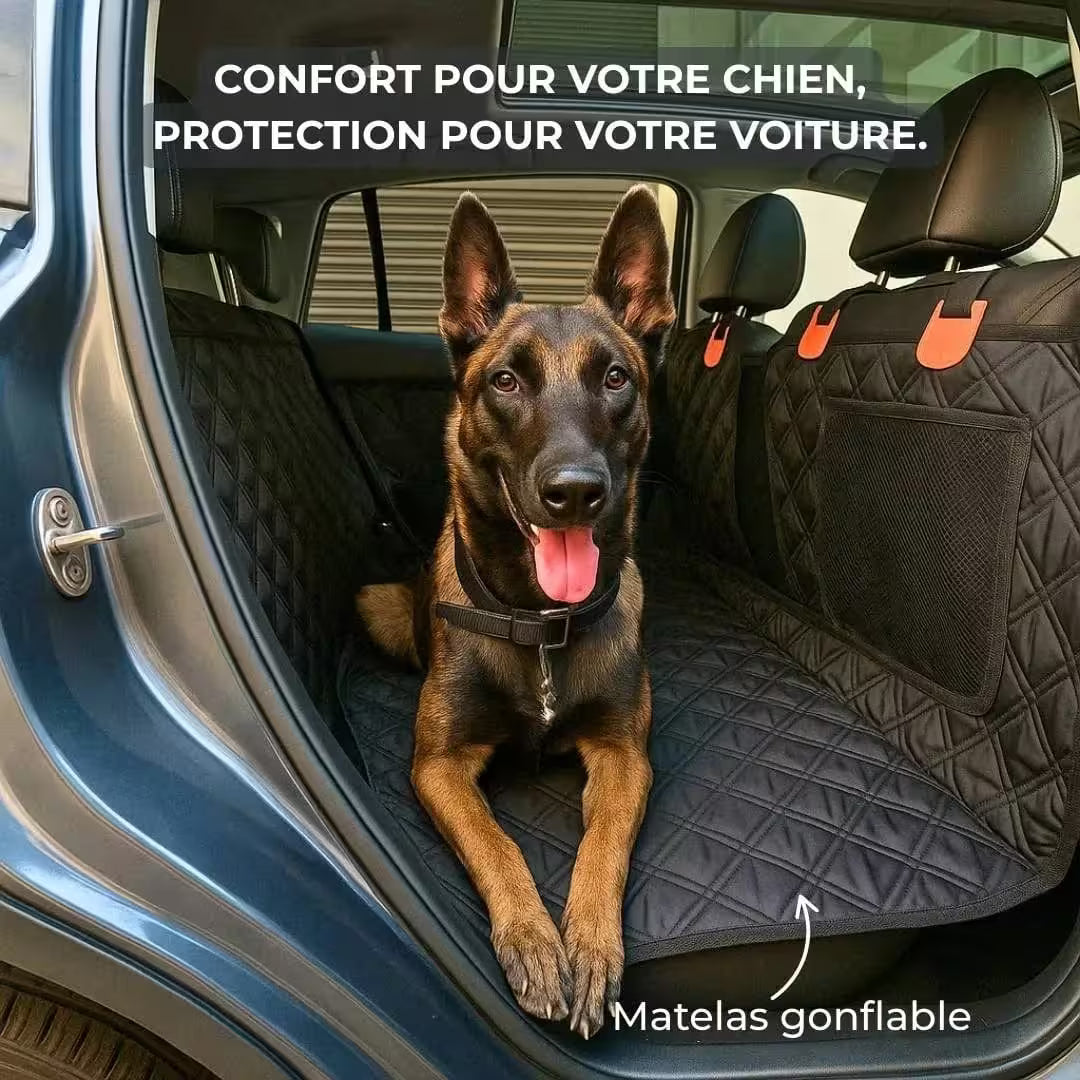 Housse voiture chien matelas gonflable - K9 GuardShield+