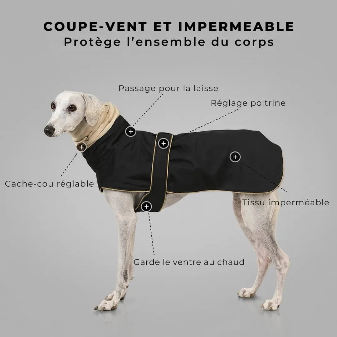 Manteau chaud pour lévrier - Greyhound, Whippet, Galgo