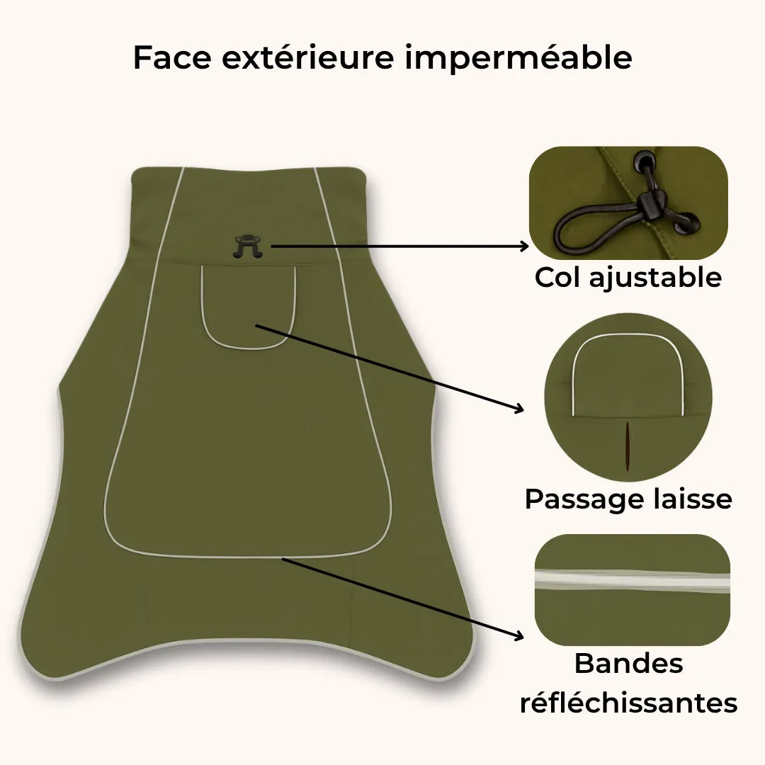 Manteau imperméable Dobermann : Confort & protection