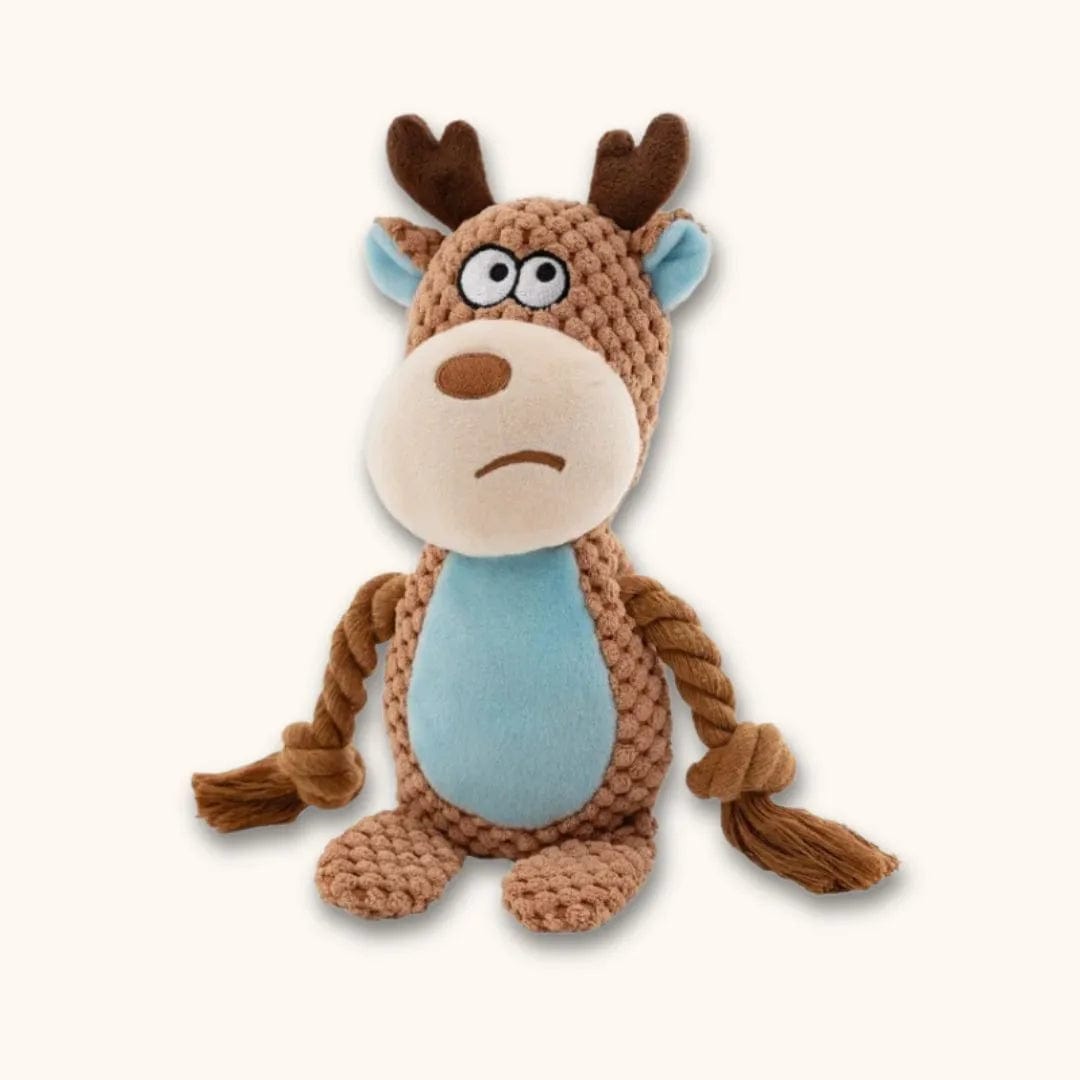 Peluche Cerf pour Chien - Jouet Durable et Apaisant