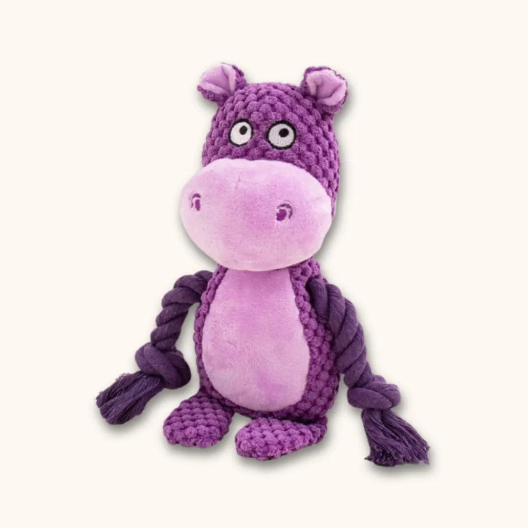 Peluche Hippopotame pour Chien : Jouet Doux et Durable