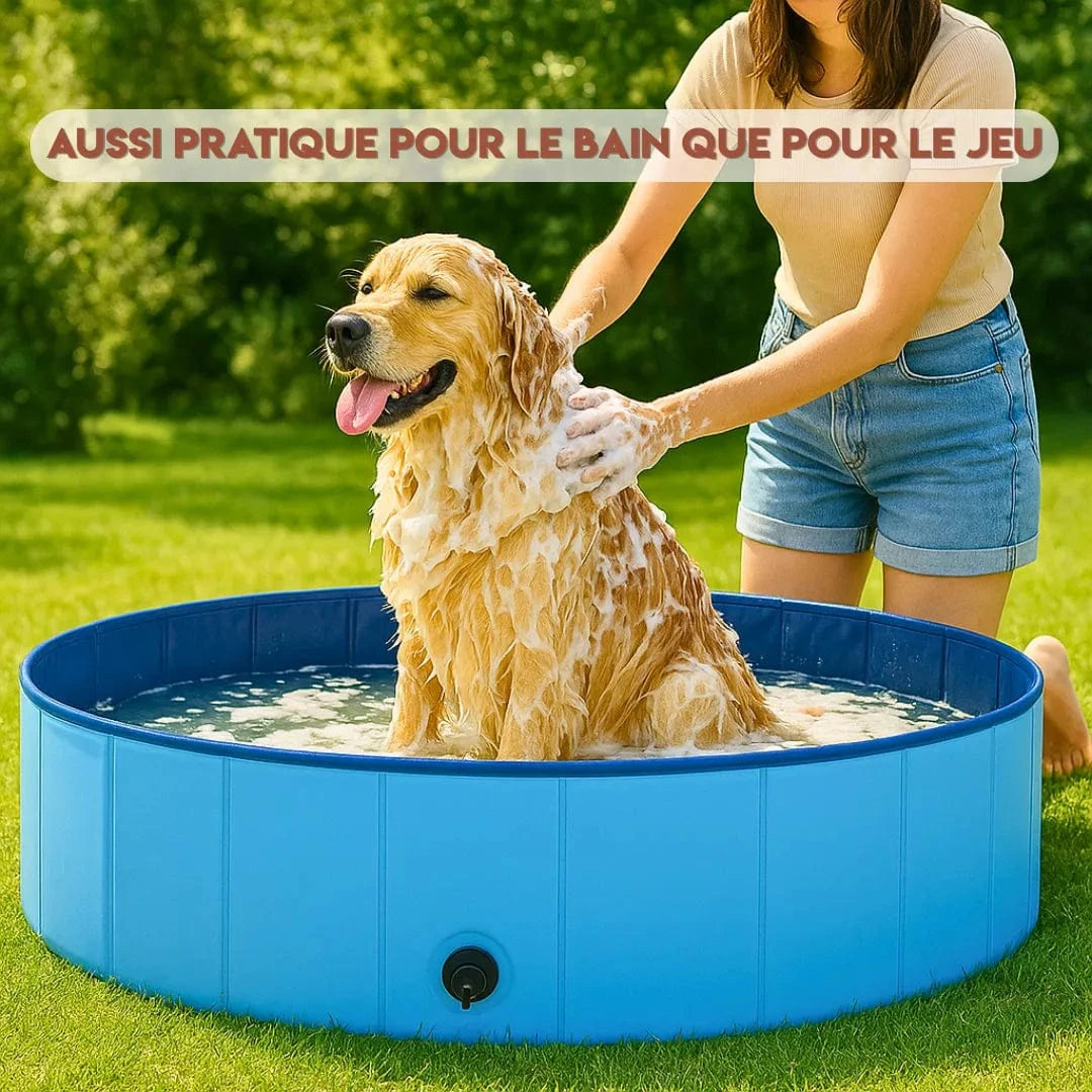 Piscine pour chien – Résistante, portable, facile à vider