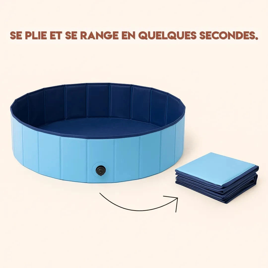 Piscine pour chien – Résistante, portable, facile à vider