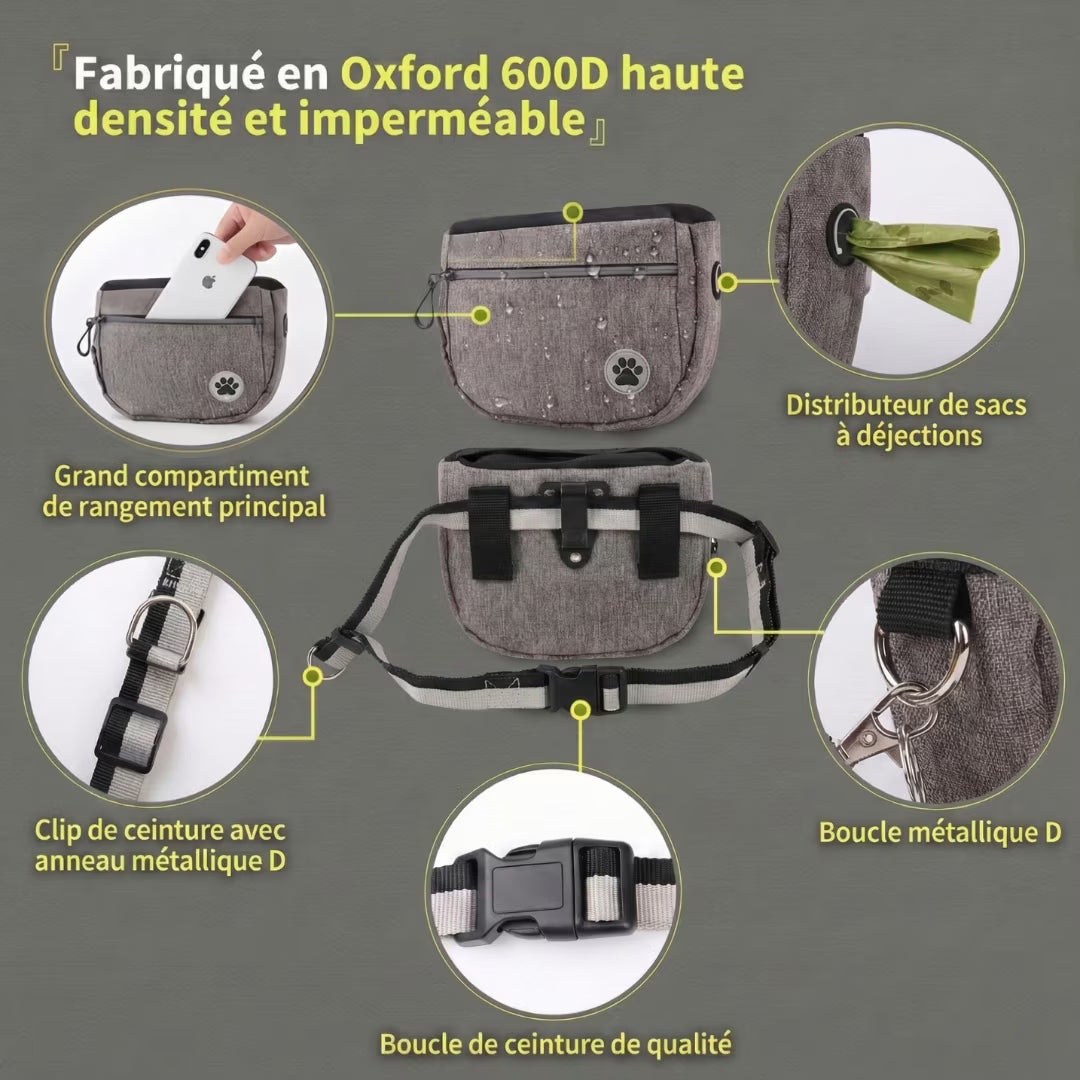 Pochette friandises chien mains libres | CaniBag Mini