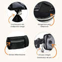 2 Porte-monnaie/mini Sacs à Friandises Pour Chien - Avec Mousqueton, Fermeture éclair, Nylon Imperméable - 11