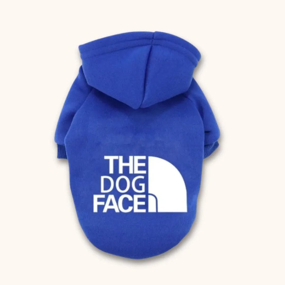 Sweat à Capuche Chien - The Dog Face : top tendance ! Bleu / XS