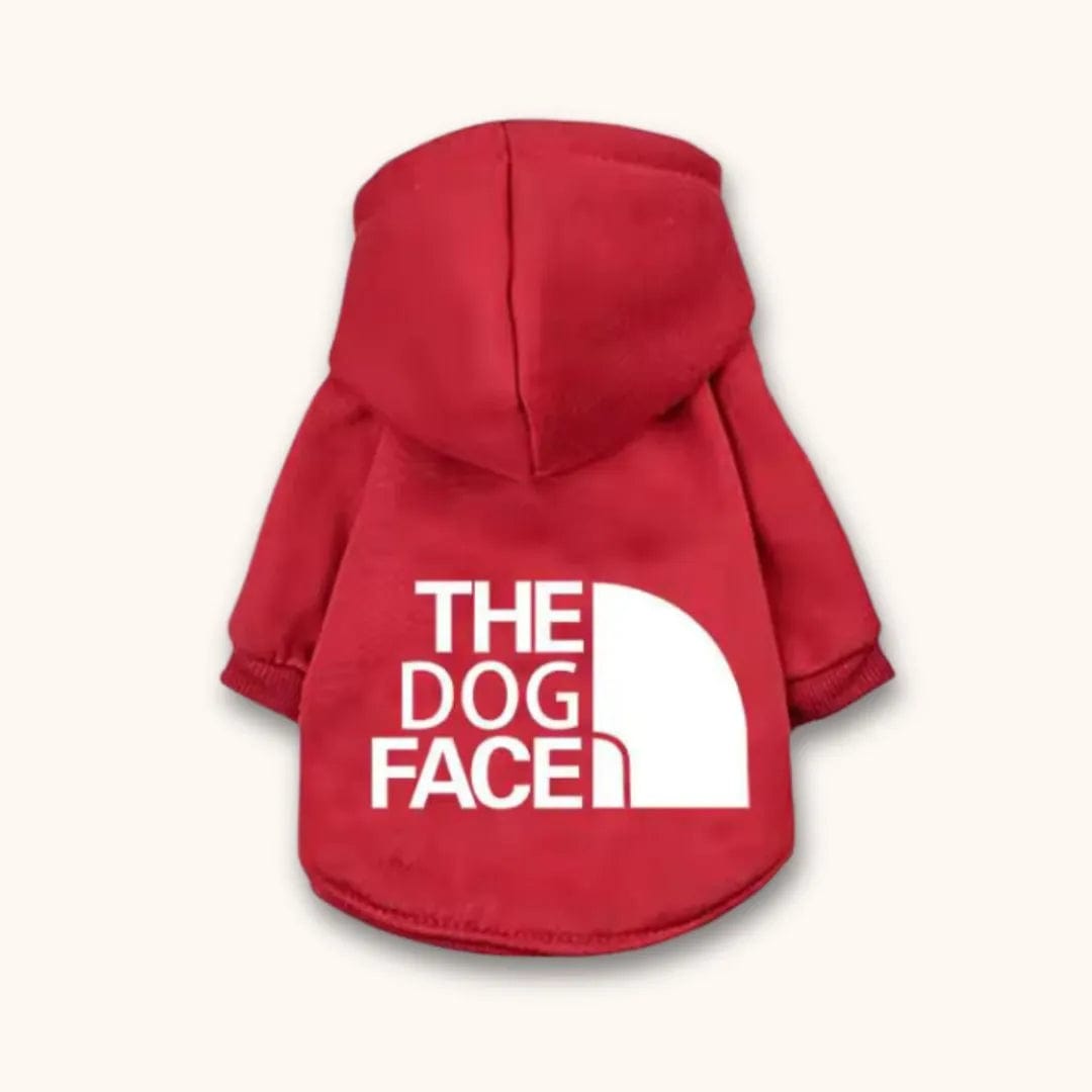 Sweat à Capuche Chien - The Dog Face : top tendance ! Rouge / XS